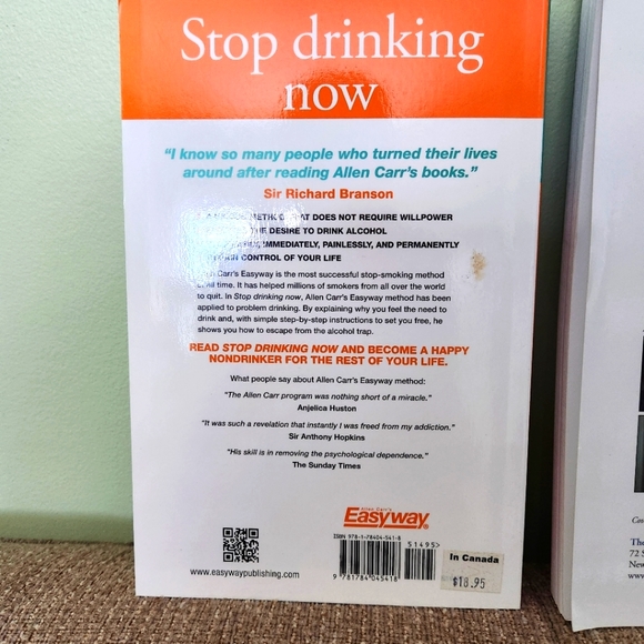 2 books on quitting alcohol. NEW CONDITION. - Picture 4 of 5
